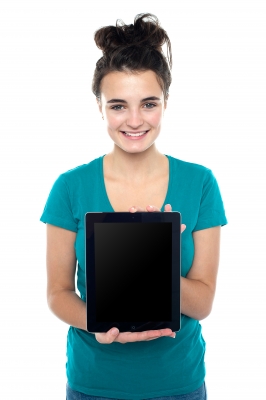 Girl with Tablet